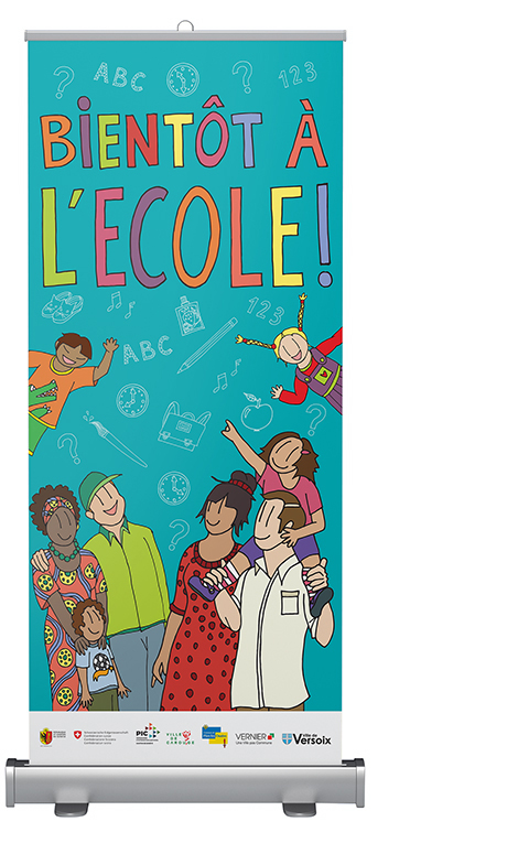 BIE - roll up bient&ocirc;t &agrave; l'&eacute;cole