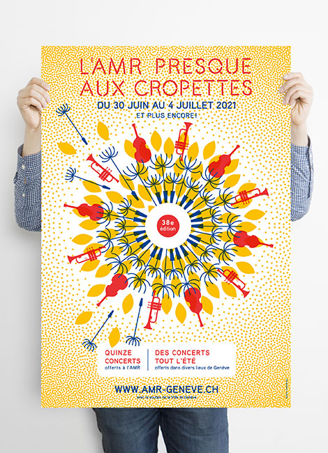 Affiche festival des Cropettes 2021 AMR