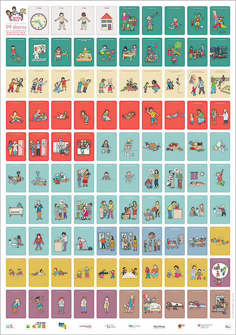 affiche des 99 cartes