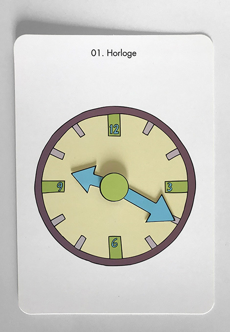 carte horloge