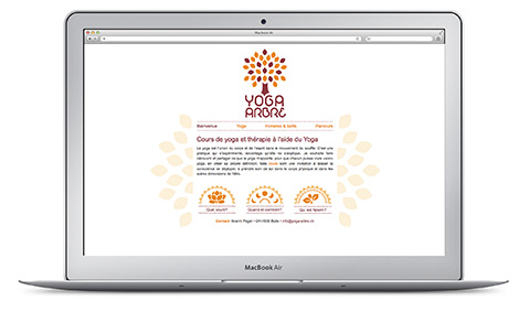 site internet yoga arbre - accueil