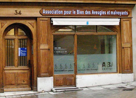 fa&ccedil;ade - Signalisation ABA-BBR malvoyants