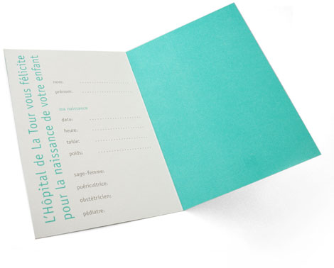 Certificat de naissance Hôpital de La Tour