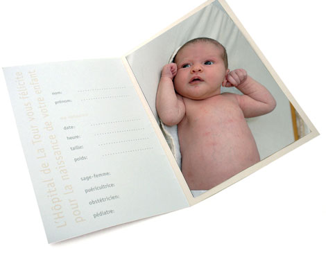 Certificat de naissance Hôpital de La Tour