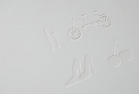 gaufrage faire-part de mariage Hôpital de La Tour