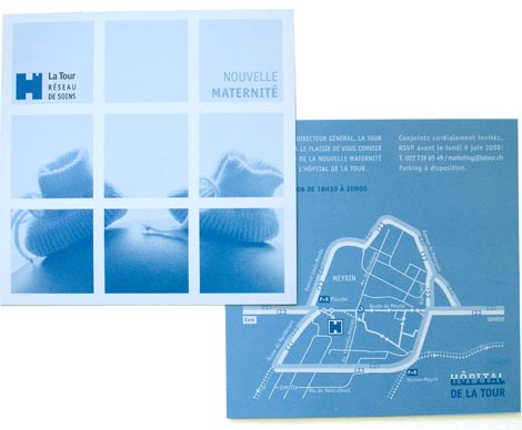 Invitation nouvelle maternité Hôpital de la Tour